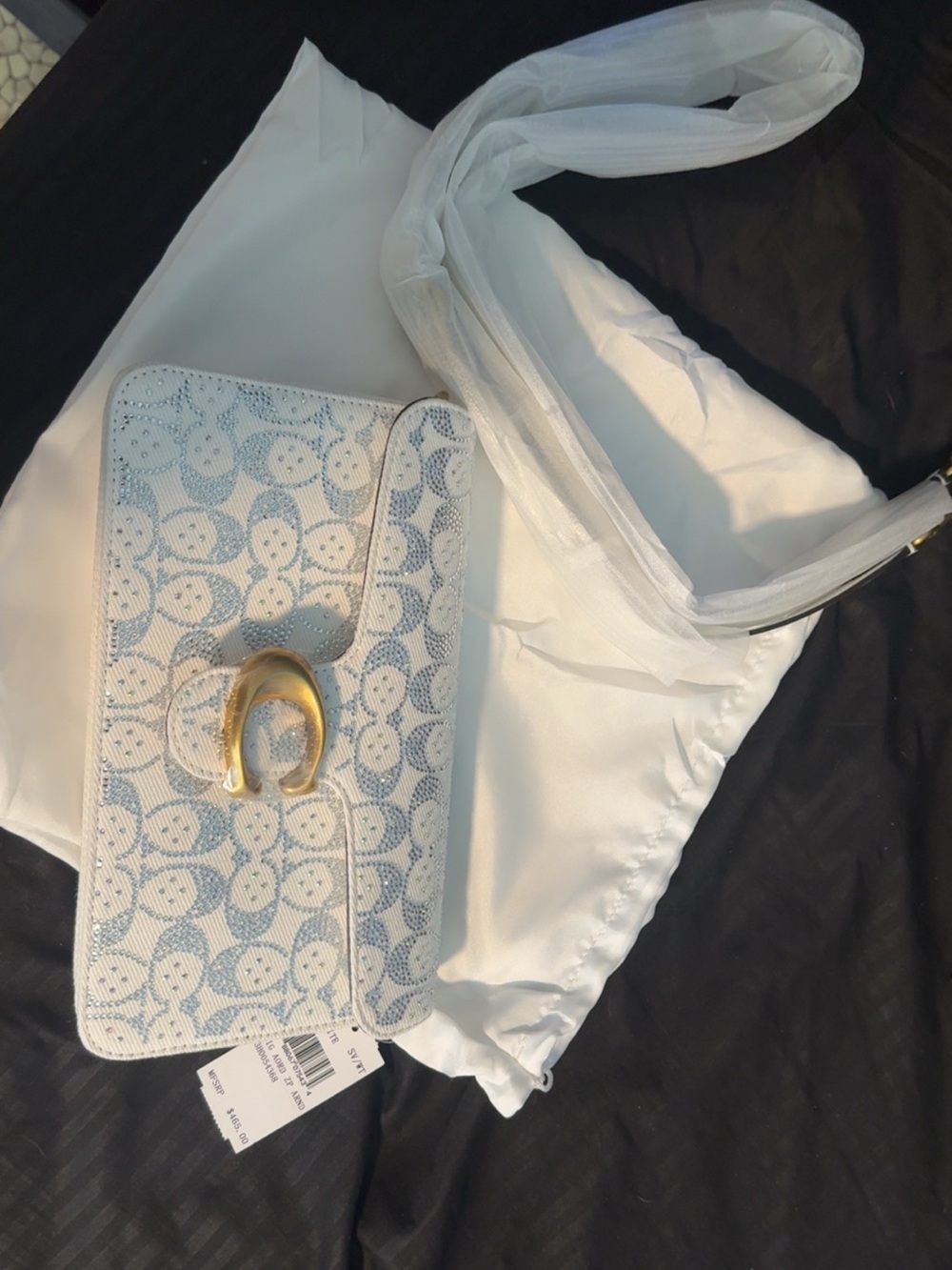 NWT CET98 crossbody shoulder bag in Crystal Signature Jacquard
